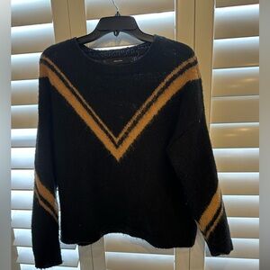 Vero Moda Black Sweater with Gold Chevron